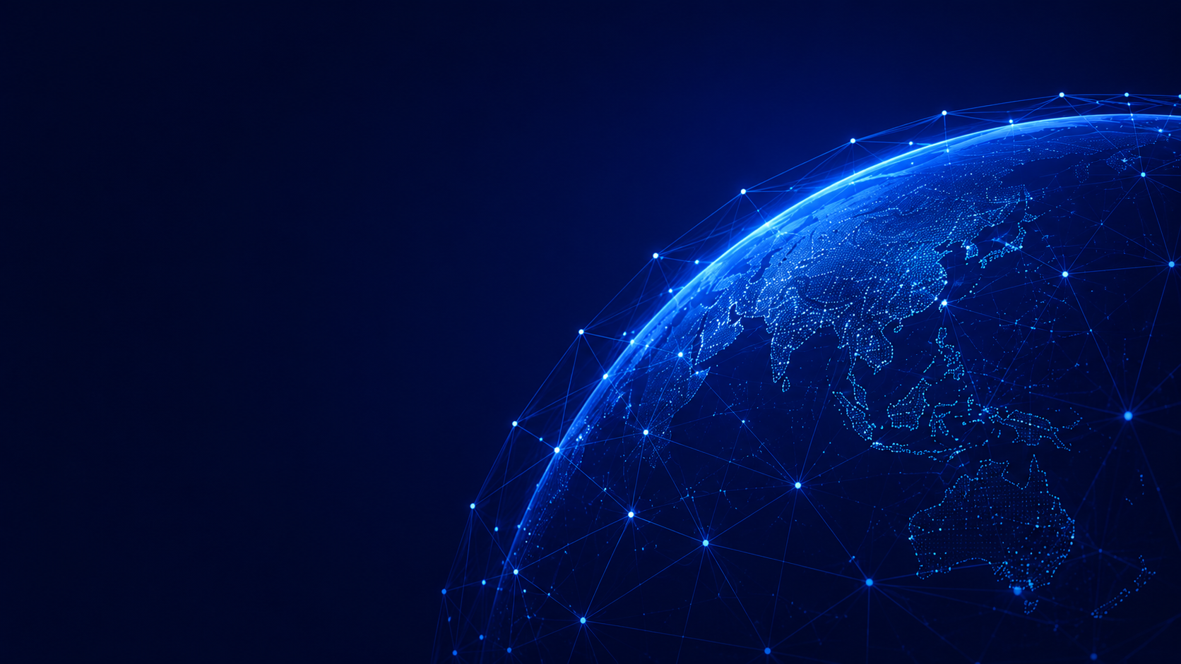 Digital technology network globe